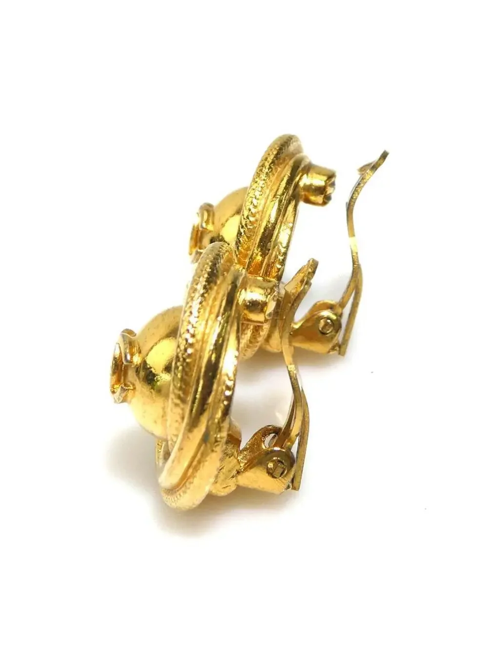 Auth Chanel Cc Logo Clip On Earrings #293526C35B
